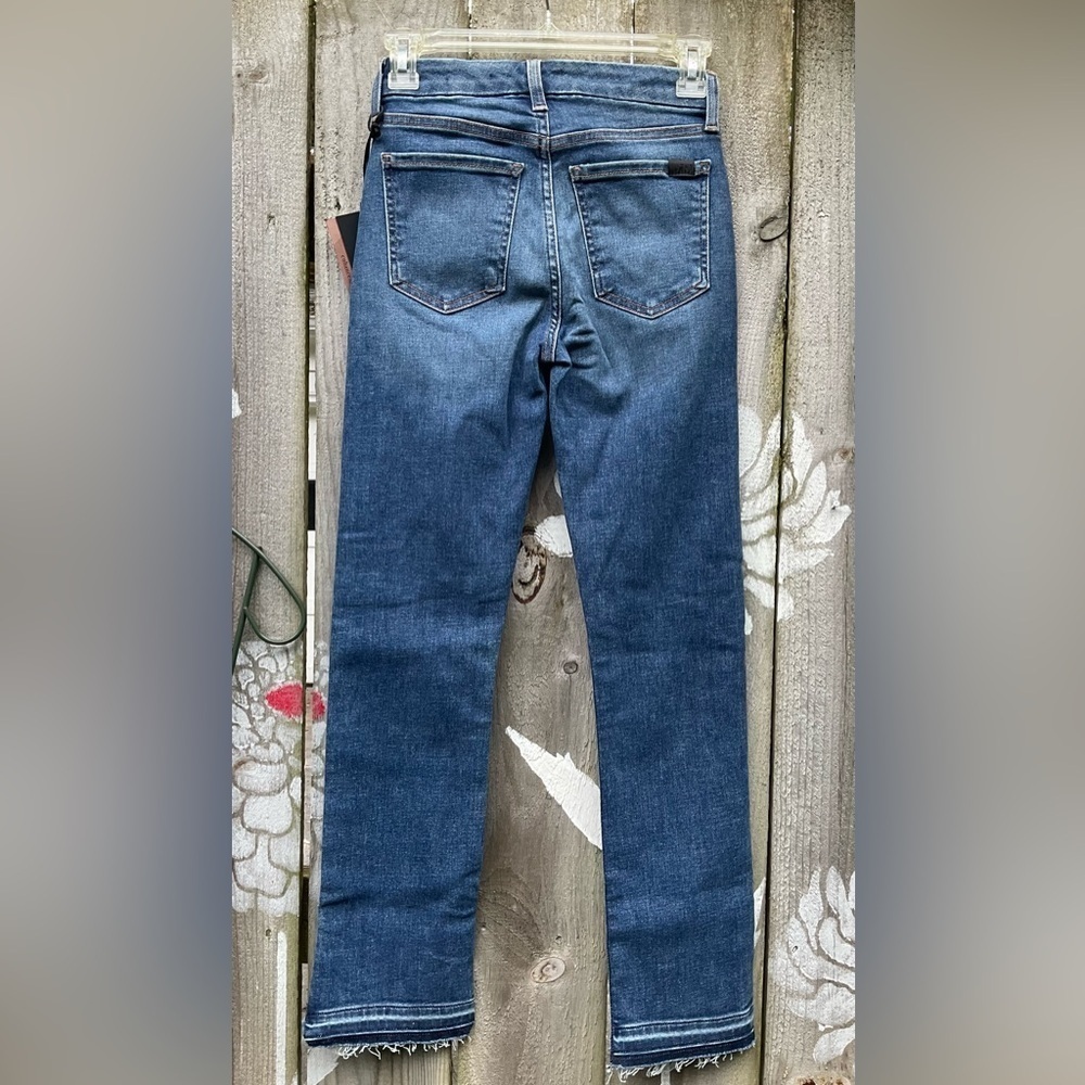 7 For All Mankind JEN7 Ankle Straight Slit Fray Hem - Picture 8 of 10